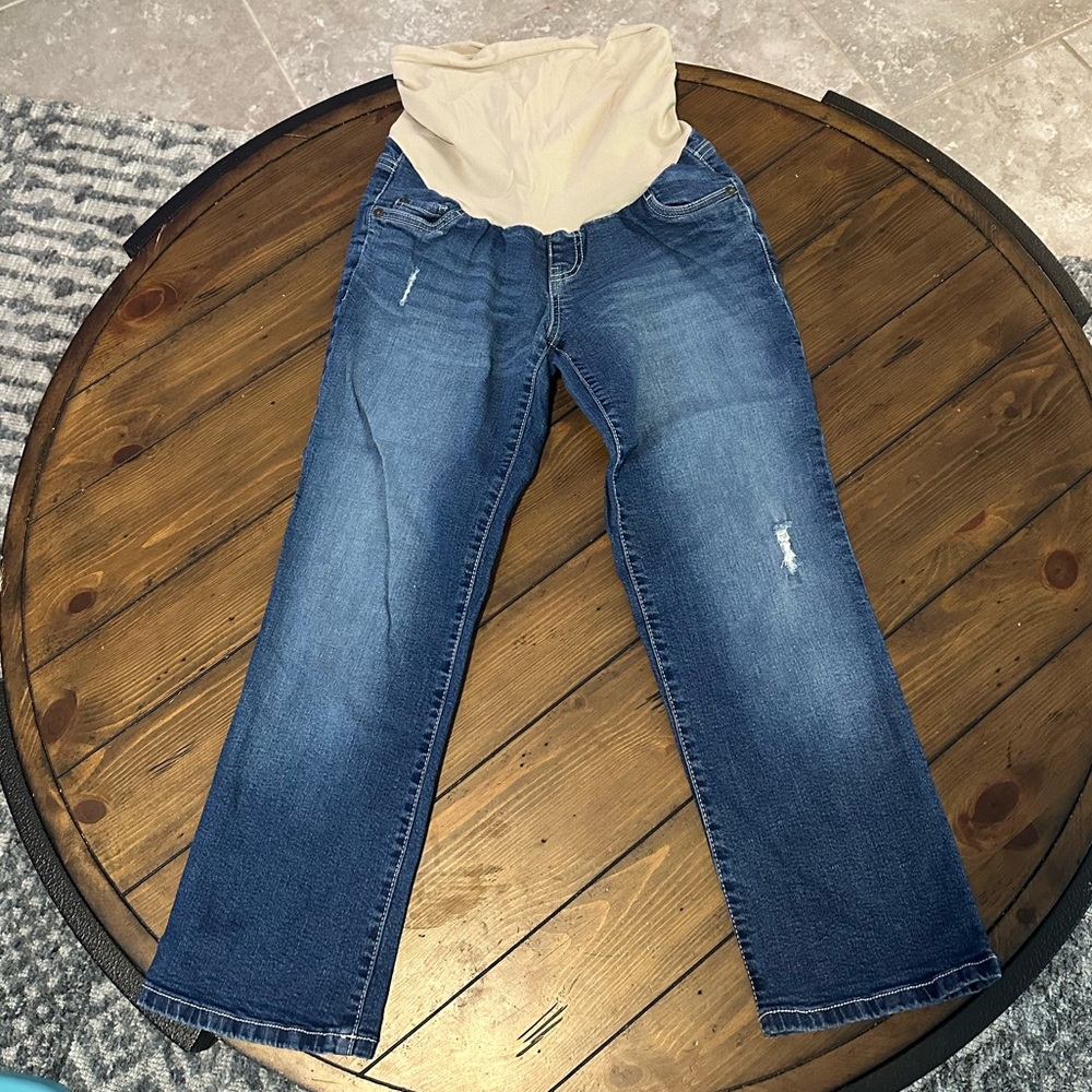 Indigo Blue Maternity Jean Capris
